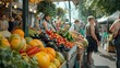 © PStyle - Exploring the Colorful Abundance at a Lively Farmers' Market Filled with Fresh Produce