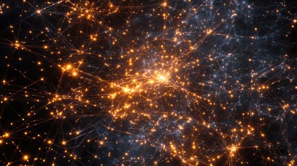 Wall Mural - Glowing Abstract Network Background