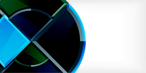 Poster - Triangle circles background. Vector Illustration For Wallpaper, Banner, Background, Card, Book Illustration, landing page