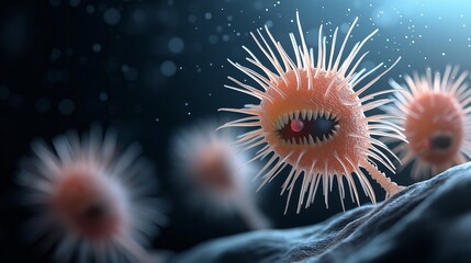 Poster - 3D Rendering of Stylized Parasitic Organisms