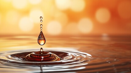 Poster - Ink Drop in Water with Colorful Background