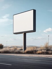 Aufkleber - Blank white billboard on the pillar. Template