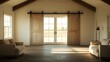 © terat - Modern Farmhouse Interior with Sliding Doors