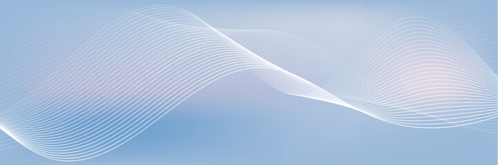 Poster - Modern Abstract background. Line wave glowing effect illustration vector. Professional future technology digital design concept. Vector illustrator.