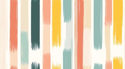 Poster - Colorful Vertical Stripes Abstract Pattern Design