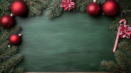 Wall Mural - create a festive christmas wallpaper with a chalkboard background