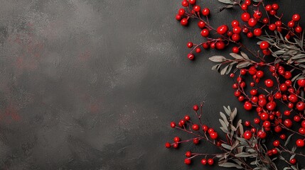 Wall Mural - create a stunning christmas wallpaper featuring a chalkboard background with festive greenery
