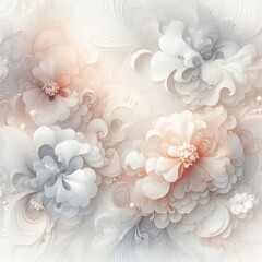 Poster -  a white vibrant graphic art piece background wallpaper seamless