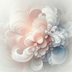 Poster -  a white vibrant graphic art piece background wallpaper seamless