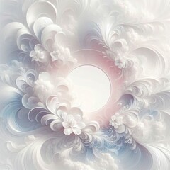 Poster -  a white vibrant graphic art piece background wallpaper seamless