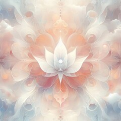 Poster -  a white vibrant graphic art piece background wallpaper seamless