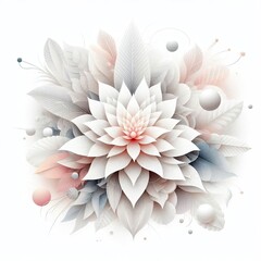 Poster -  a white vibrant graphic art piece background wallpaper seamless