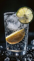 Canvas Print - Sparkling Water with Lime