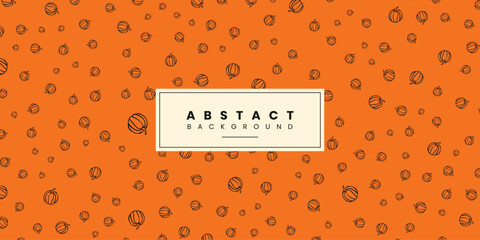 Halloween pumpkins background design template. Vector illustration