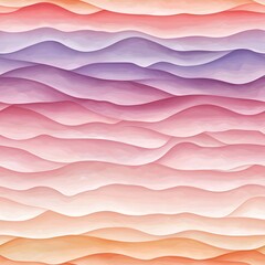 Poster - Abstract Sunset Wave Pattern in Soft Colors