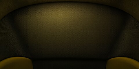 Poster - Close-up of a yellow fabric, showing a textured surface.