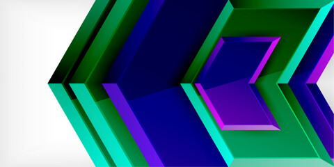 Poster - Technology dynamic arrow geometric background. Vector Illustration For Wallpaper, Banner, Background, Card, Book Illustration, landing page