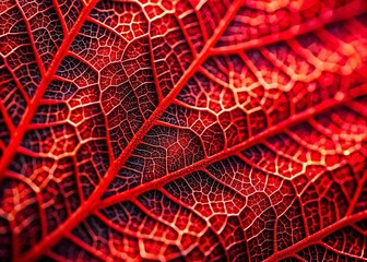 Poster - Abstract Red Background: Vivid Macro Photography of Textured Surfaces and Shapes, Perfect for Modern Art Projects, Digital Backgrounds, and Creative Design Elements