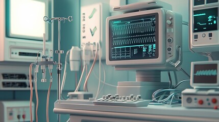 Poster - Enhancing patient care through innovative chronic disease monitoring system technical renderings in modern healthcare environments