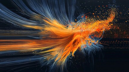 Poster - Visualizing health risks an abstract exploration of data representation through dynamic patterns and colors