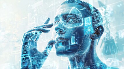 Poster - Explore innovative health screening protocols through engaging medical illustrations and advanced technology insights