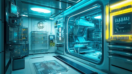 Aufkleber - Explore the advanced design of a modern infection prevention center in medical aesthetics and technology