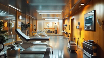 Poster - Enhancing wellness monitoring facilities with scandinavian interior design for optimal patient care and comfort