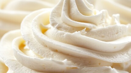 whipped cream close-up on dessert table