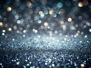 Poster - Captivating Dark Gray Glitter Background with Sparkling Texture for Creative Projects and Designs