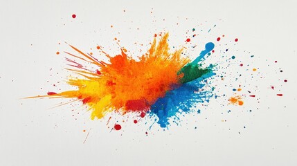 Poster - Vibrant Colorful Paint Splatter Design