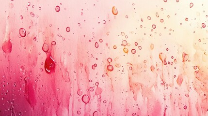 Poster - Abstract Water Droplets on Colorful Background
