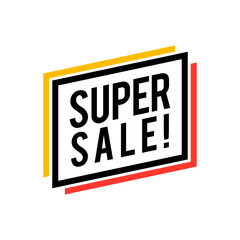 Wall Mural - Vector Modern Super Sale Label