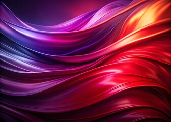 Poster - Deep Reds and Purples Blending in a Fluid Dance: A Captivating Abstract Composition with Rich Hues and Organic Shapes for Artistic and Commercial Use