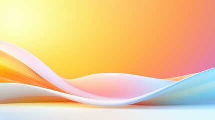 Poster - A minimalist abstract background with soft gradients and simple shapes, perfect for crafting modern designs for presentations, branding, or social media.