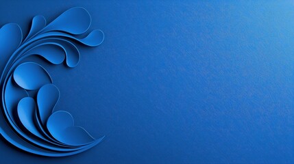 Aufkleber - A rich blue background featuring intricate patterns and textures, ideal for adding depth to branding, marketing materials, or artistic expressions.