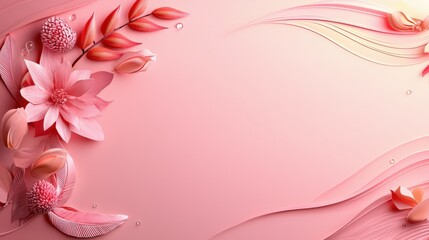 Poster - A rich pink background featuring intricate patterns and textures, ideal for adding depth to marketing materials, artistic projects, or social media content.