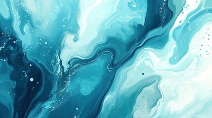 Poster - Abstract Blue Swirl Artwork for Modern Spaces