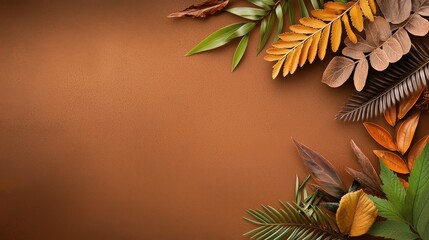 Poster - A textured nature background featuring close-up shots of leaves and plants, ideal for enhancing the natural feel of marketing materials, art projects, or social media.