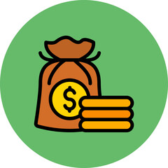 Sticker - Money bag Icon