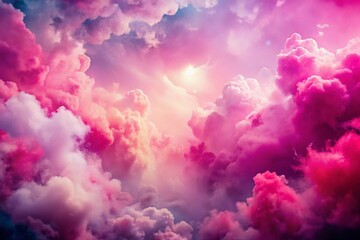 Poster - Elegant Pink Abstract Cloudy Background for Fantasy Banners and Presentations with Ample Copy Space Perfect for Wallpaper and Design Projects