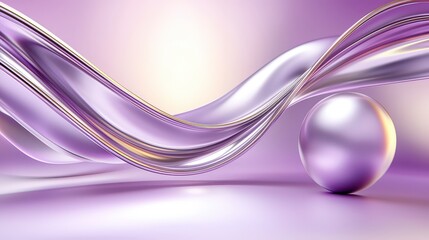 Poster - An elegant purple metallic background featuring geometric shapes and lines, perfect for conveying modernity and creativity in artistic projects.