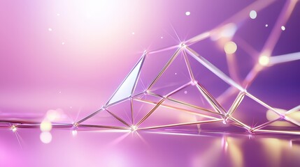 Poster - An elegant purple metallic background featuring geometric shapes and lines, perfect for conveying modernity and creativity in artistic projects.