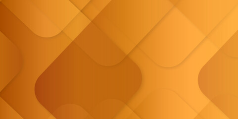 Poster - Abstract modern orange, yellow pattern geometric luxury gradient line background random square shape design. 3d shadow effects, modern design template background. layered geometric triangle shapes.