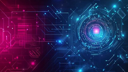 Poster - Futuristic technology concept. Abstract circuit board background. Abstract digital technology. High-tech digital technology. Circuit board pattern. Cyber technology concept. Copy space area