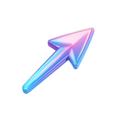 Poster - 3D Arrow Pointer Icon - Minimal Computer Cursor