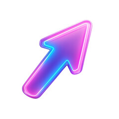 Poster - 3D Arrow Pointer Icon - Minimal Computer Cursor