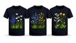 © A4719 - Floral T Shirt Designs Nature Summer Fashion Apparel Plants