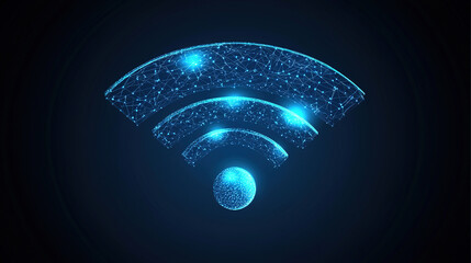 Poster - Wireless connection icon. Internet network connection technology. Internet connection and data transfer in the cloud. Modern digital connectivity. Free internet zone symbol. Internet network security 