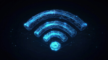 Poster - Wireless connection icon. Internet network connection technology. Internet connection and data transfer in the cloud. Modern digital connectivity. Free internet zone symbol. Internet network security 
