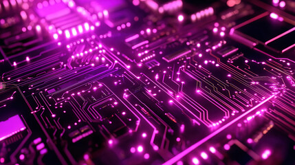 Poster - Futuristic technology concept. Abstract circuit board background. Abstract digital technology. High-tech digital technology. Circuit board pattern. Cyber technology concept. Copy space area